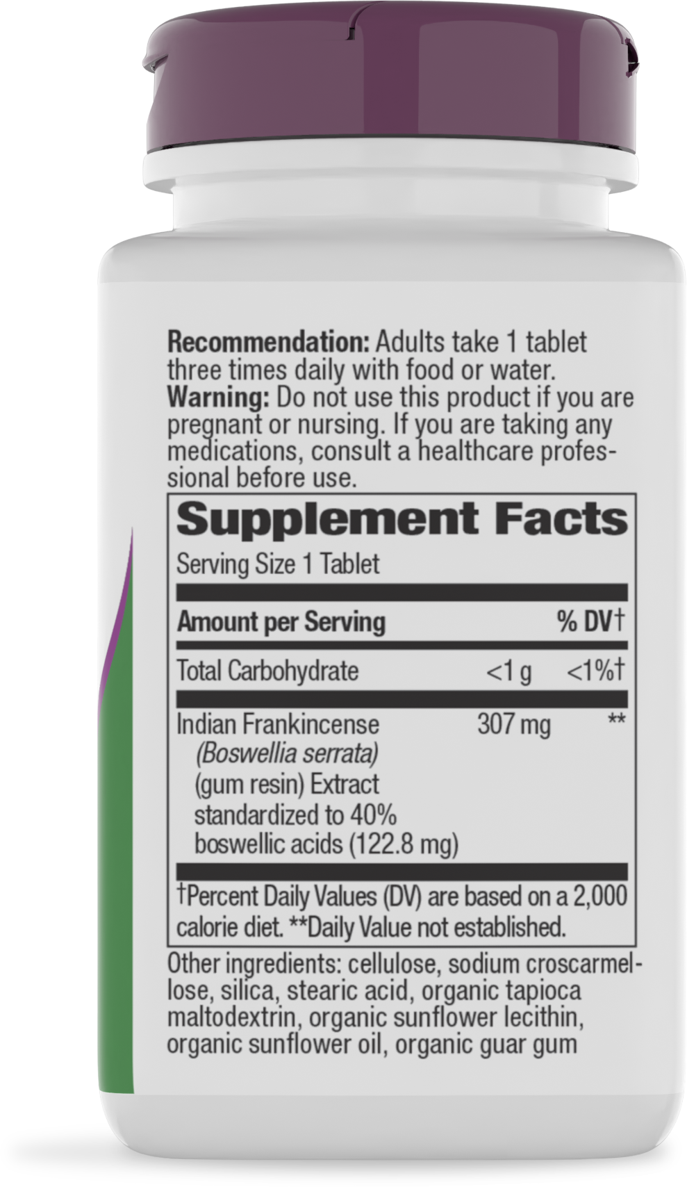 <{%MAIN2_64400%}>Nature's Way® | Boswellia Standardized Extract - right side of pack