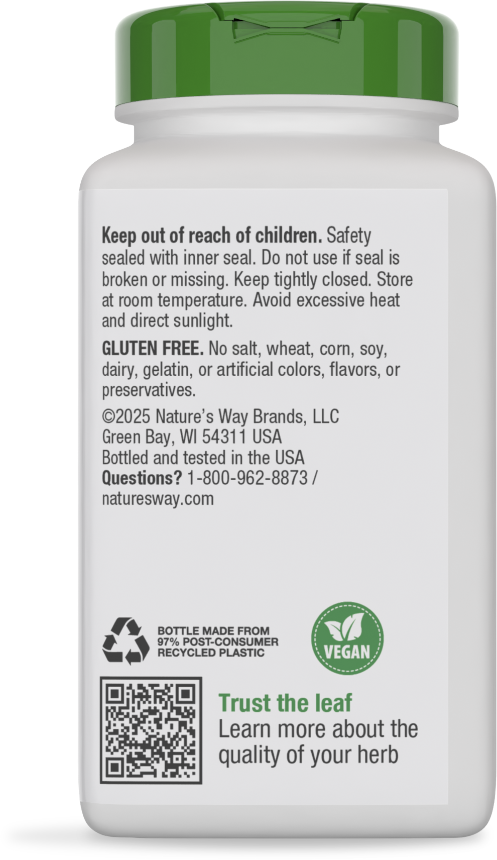 <{%MAIN10_14041%}>Nature's Way® | St. John's Wort Herb - back of pack