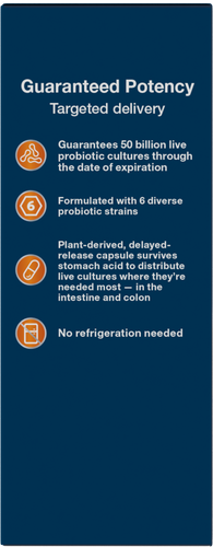 Nature's Way® | Fortify Optima 50 Billion Probiotic - left side of pack Sku:10337