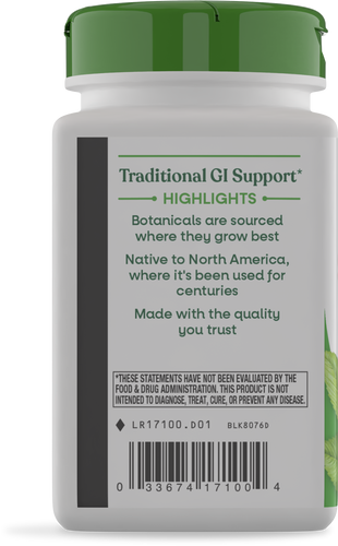 Nature's Way® | Slippery Elm Bark - left side of pack Sku:17100