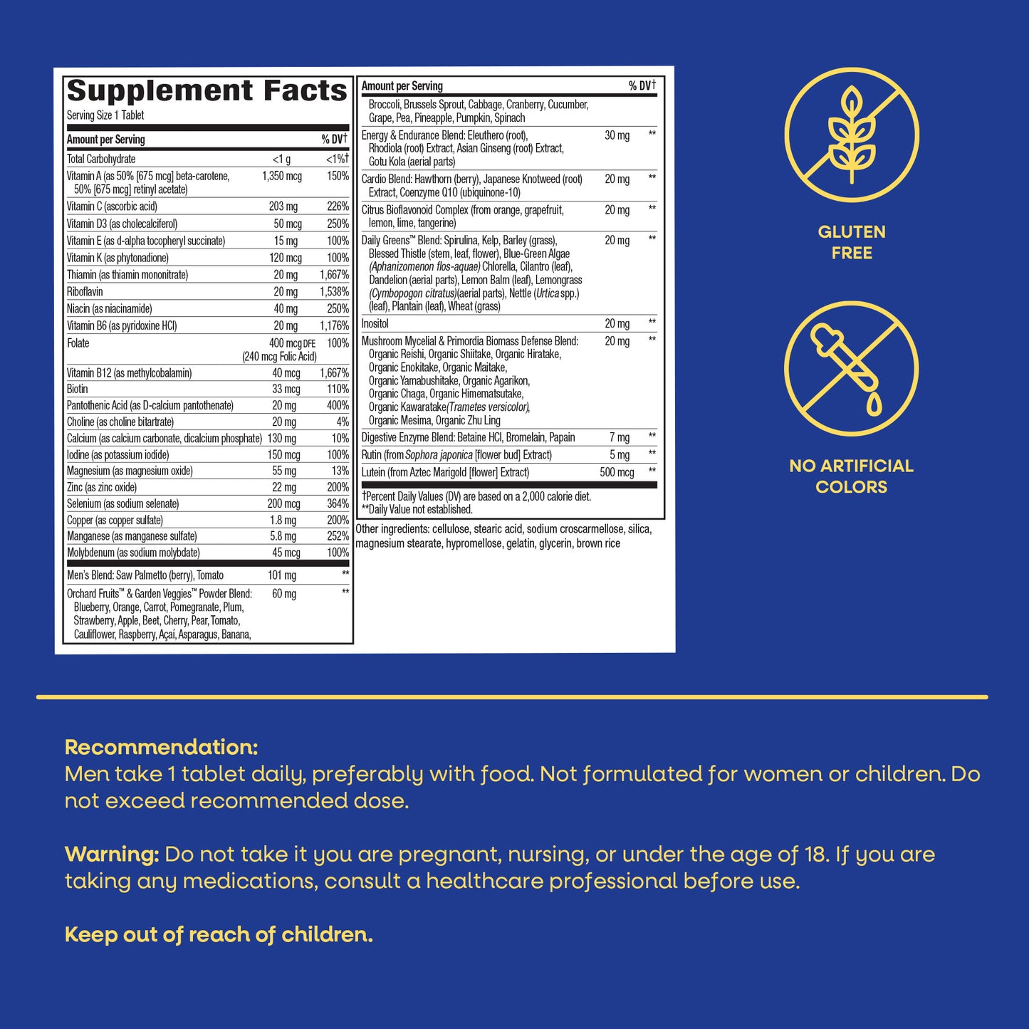 <{%MAIN5_13717%}>Nature's Way® | Alive!® Men's Ultra Multivitamin