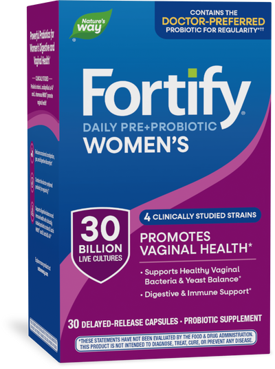 <{%PRIMARY_10295%}>Nature's Way® | Fortify Women's Daily Pre+Probiotic, 30 capsules