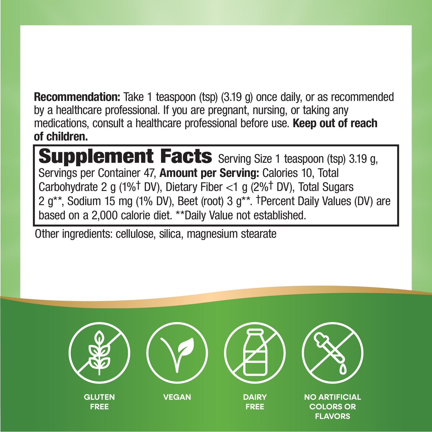 <{%MAIN4_12127%}>Nature's Way® | Beet Root Powder