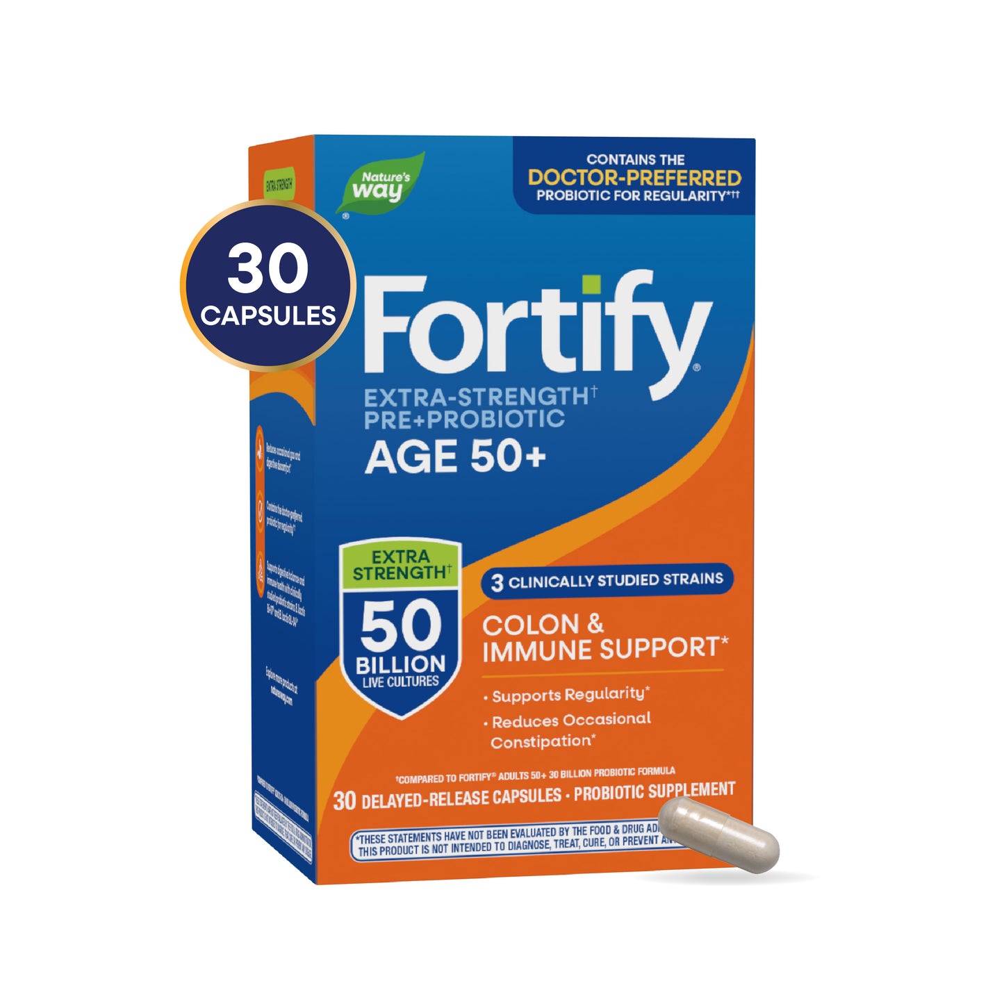 <{%MAIN7_11582%}>Nature's Way® | Fortify Daily Pre+Probiotic Age 50+