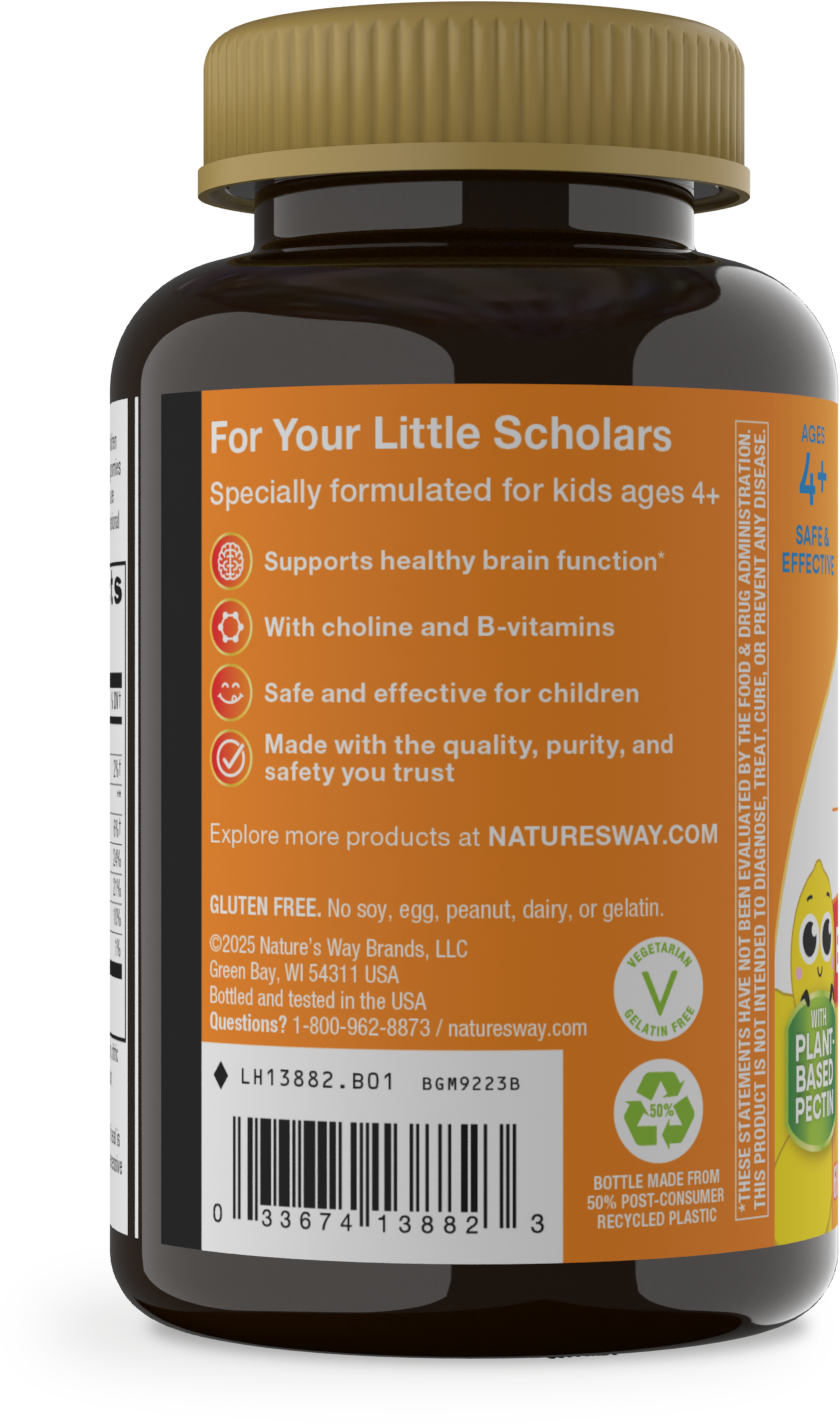 <{%MAIN8_13882%}>Nature's Way® | Kids Brain Builder Gummies - left side of pack