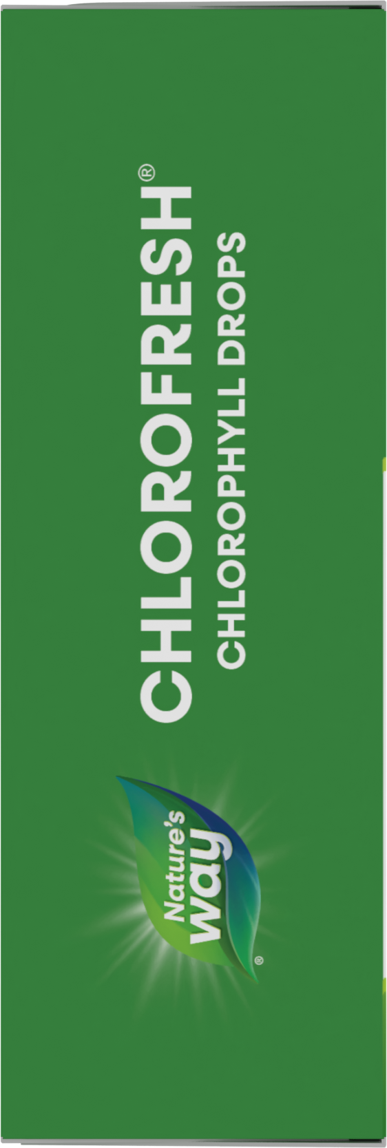 <{%MAIN9_10008%}>Nature's Way® | Chlorofresh Chlorophyll Drops - left side of pack