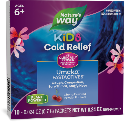 Nature's Way® | Umcka Kids Cold Relief FastActives, 10 powders, Cherry Sku:60166