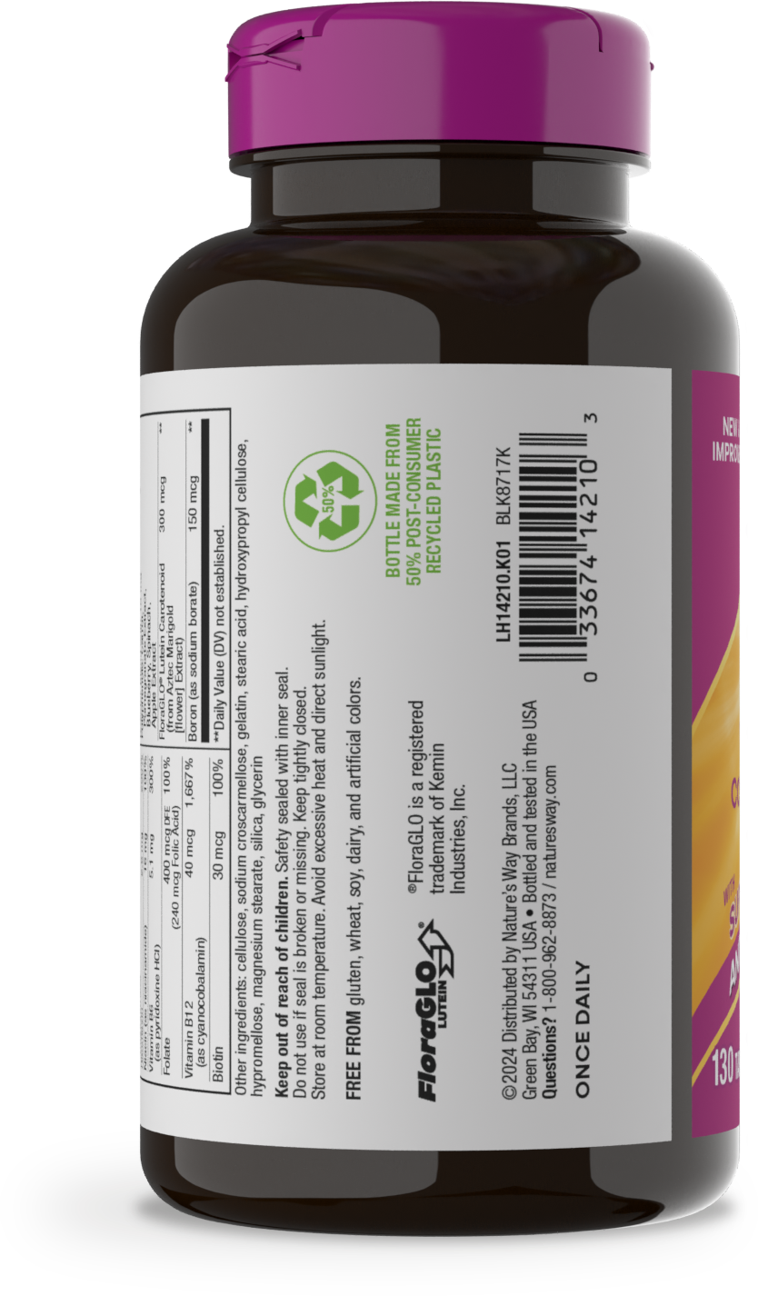 <{%MAIN26_14210%}>Nature's Way® | Alive! Women's 50+ Complete Multivitamin - left side of pack