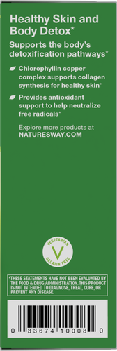 Nature's Way® | Chlorofresh Chlorophyll Drops - right side of pack Sku:10008
