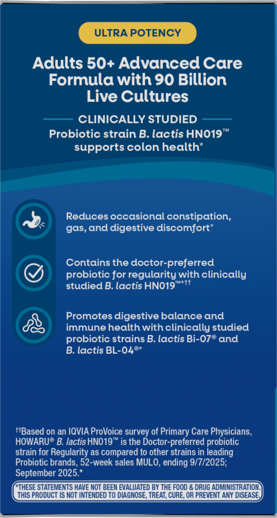 <{%MAIN9_15785%}>Nature's Way® | Fortify Optima Pre+Probiotic Age 50+ 90 Billion - left side of pack