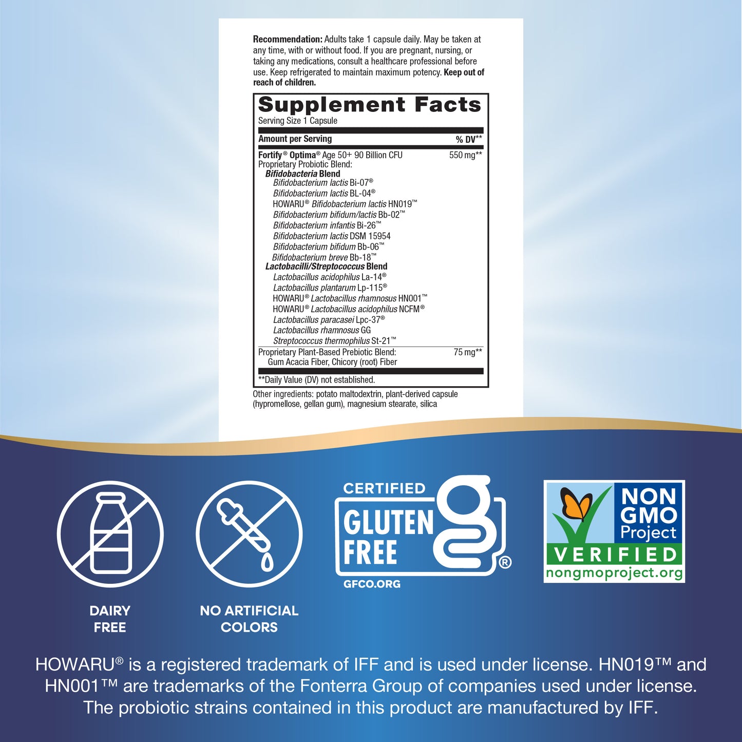 <{%MAIN4_15785%}>Nature's Way® | Fortify Optima Pre+Probiotic Age 50+ 90 Billion