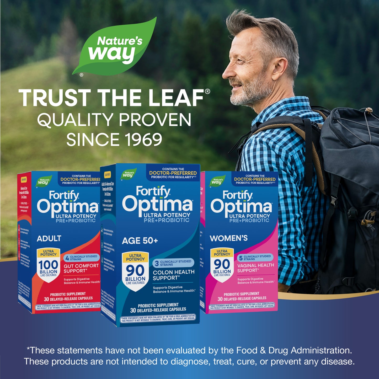 <{%MAIN5_15785%}>Nature's Way® | Fortify Optima Pre+Probiotic Age 50+ 90 Billion