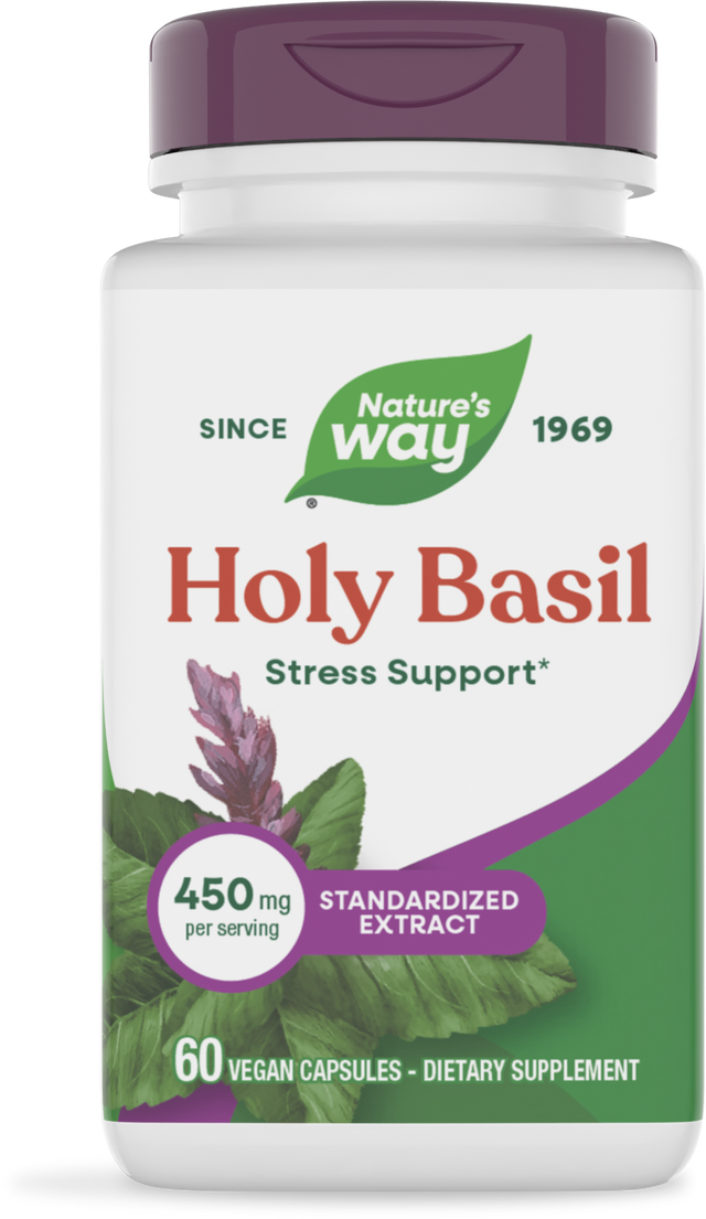 <{%PRIMARY_15493E%}>Nature's Way® | Holy Basil Standardized Extract, 60 capsules