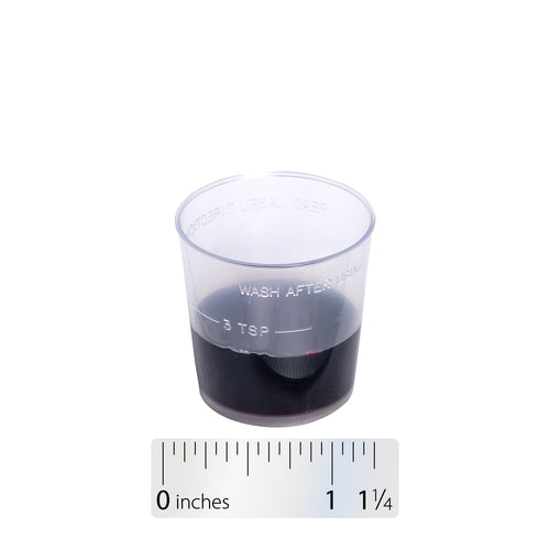Nature's Way® | Sambucus Kids Cough + Immune Elderberry Syrup - Liquid and ruler Sku:13315
