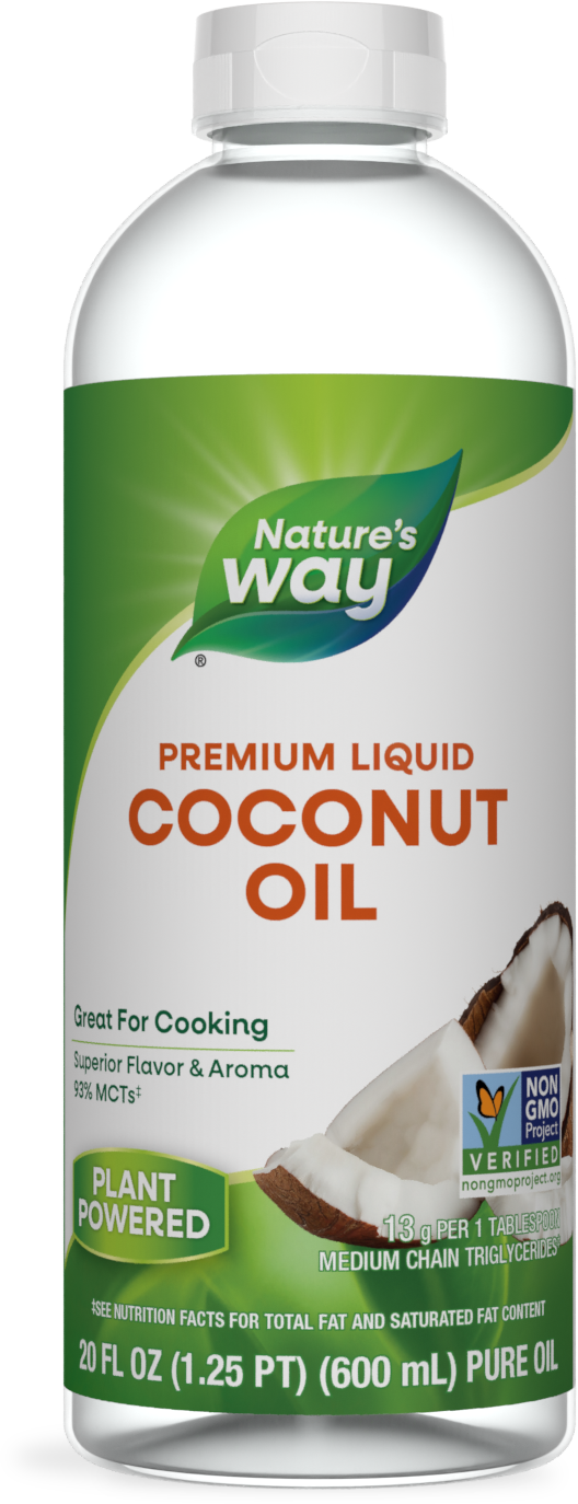 <{%PRIMARY_15858%}>Nature's Way® | Liquid Coconut Oil, 20 fl oz (600 ml)