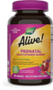 Nature's Way® | Alive! Daily Support Prenatal Gummy Multivitamin, 90 gummies, Orange & Raspberry Lemonade Sku:10488