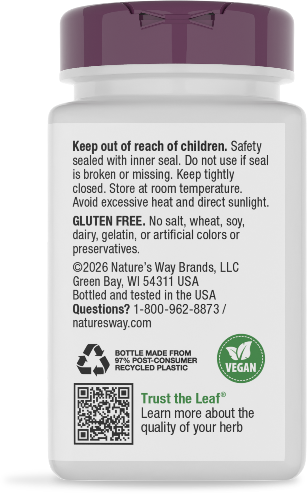 <{%MAIN9_15356%}>Nature's Way® | Turmeric Premium Extract - back of pack