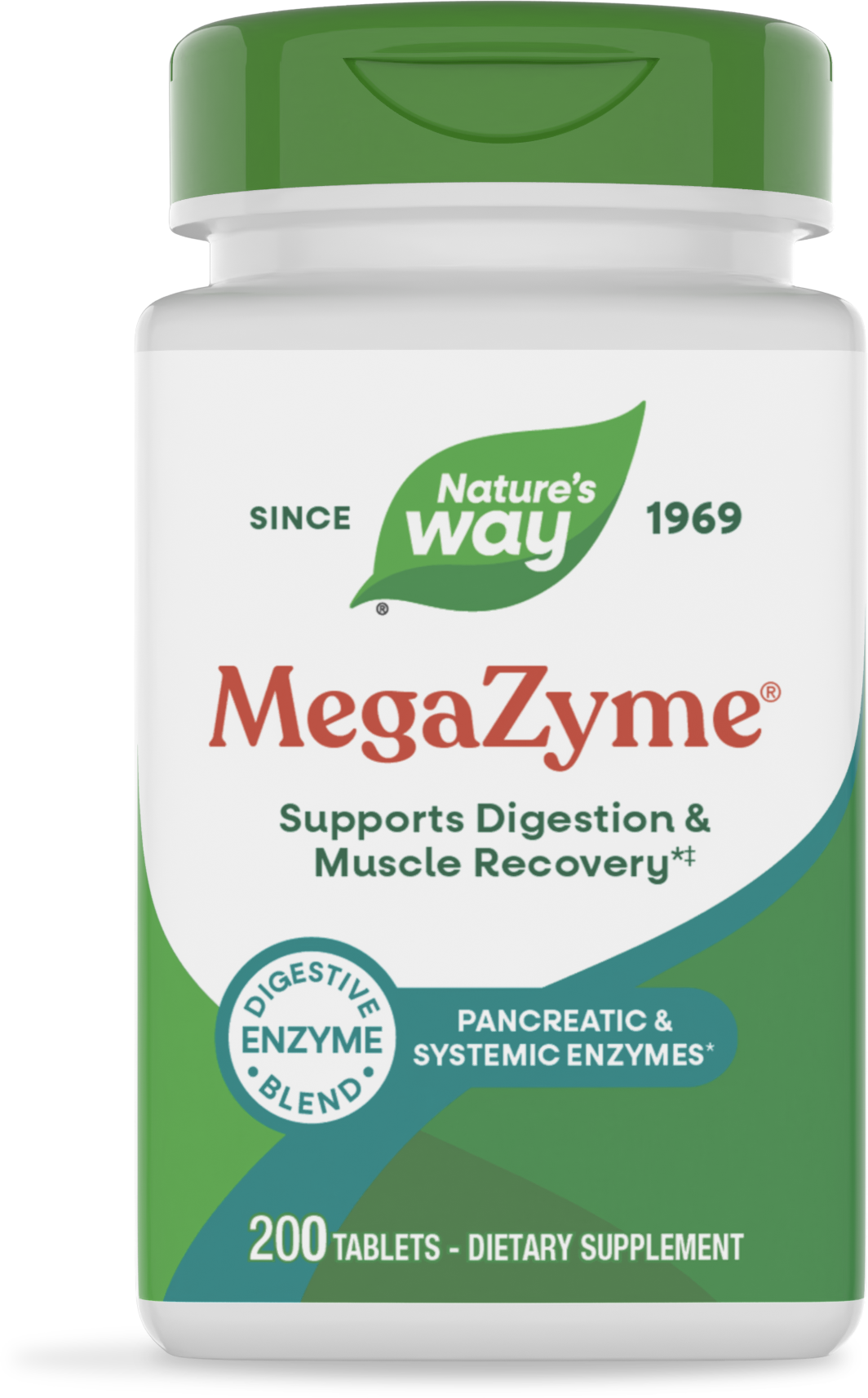 <{%PRIMARY_04250%}>Nature's Way® | Mega-Zyme, 200 tablets