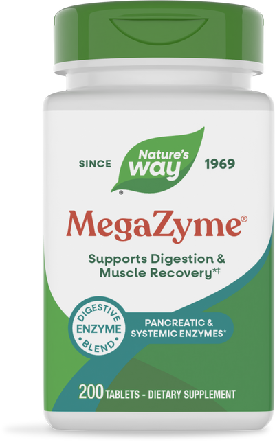 <{%PRIMARY_04250%}>Nature's Way® | Mega-Zyme, 200 tablets