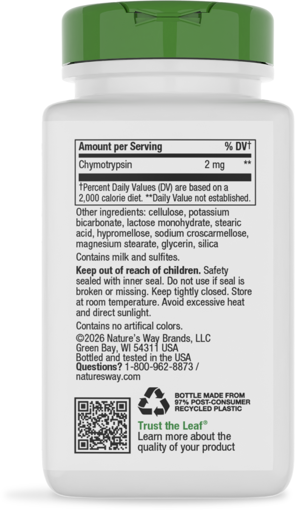 <{%MAIN9_04251%}>Nature's Way® | Mega-Zyme - back of pack