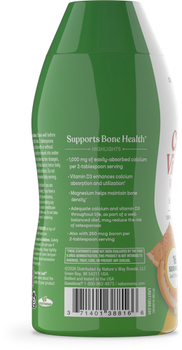 Nature's Way® | Calcium & Vitamin D3 - left side of pack Sku:ST1388