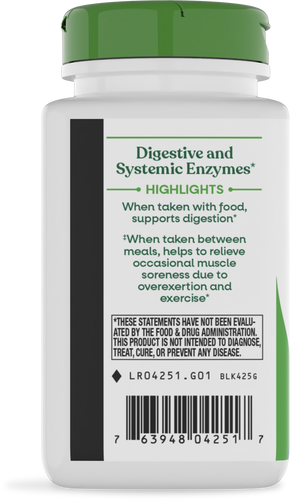 Nature's Way® | Mega-Zyme - left side of pack Sku:04251