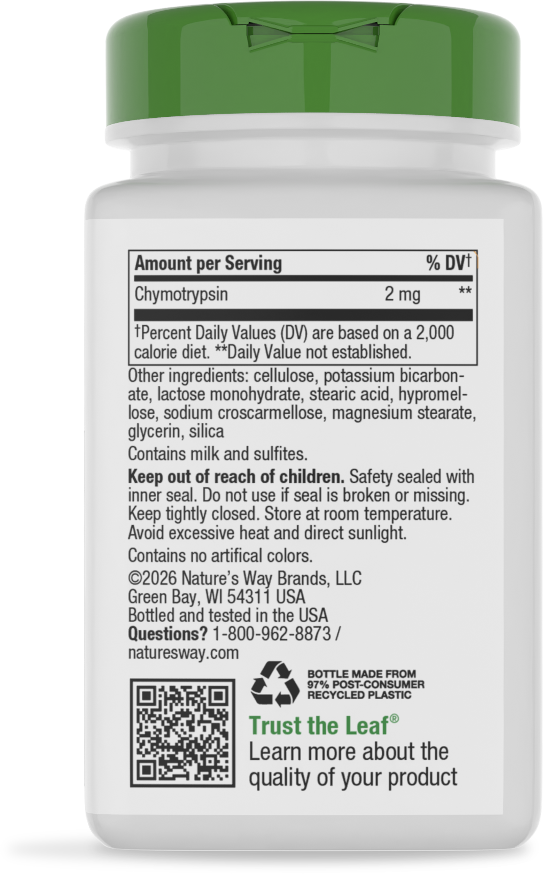 <{%MAIN18_04250%}>Nature's Way® | Mega-Zyme - back of pack