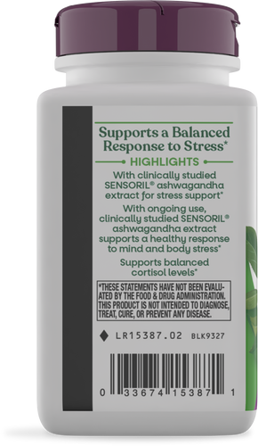 Nature's Way® | Ashwagandha - left side of pack Sku:15387