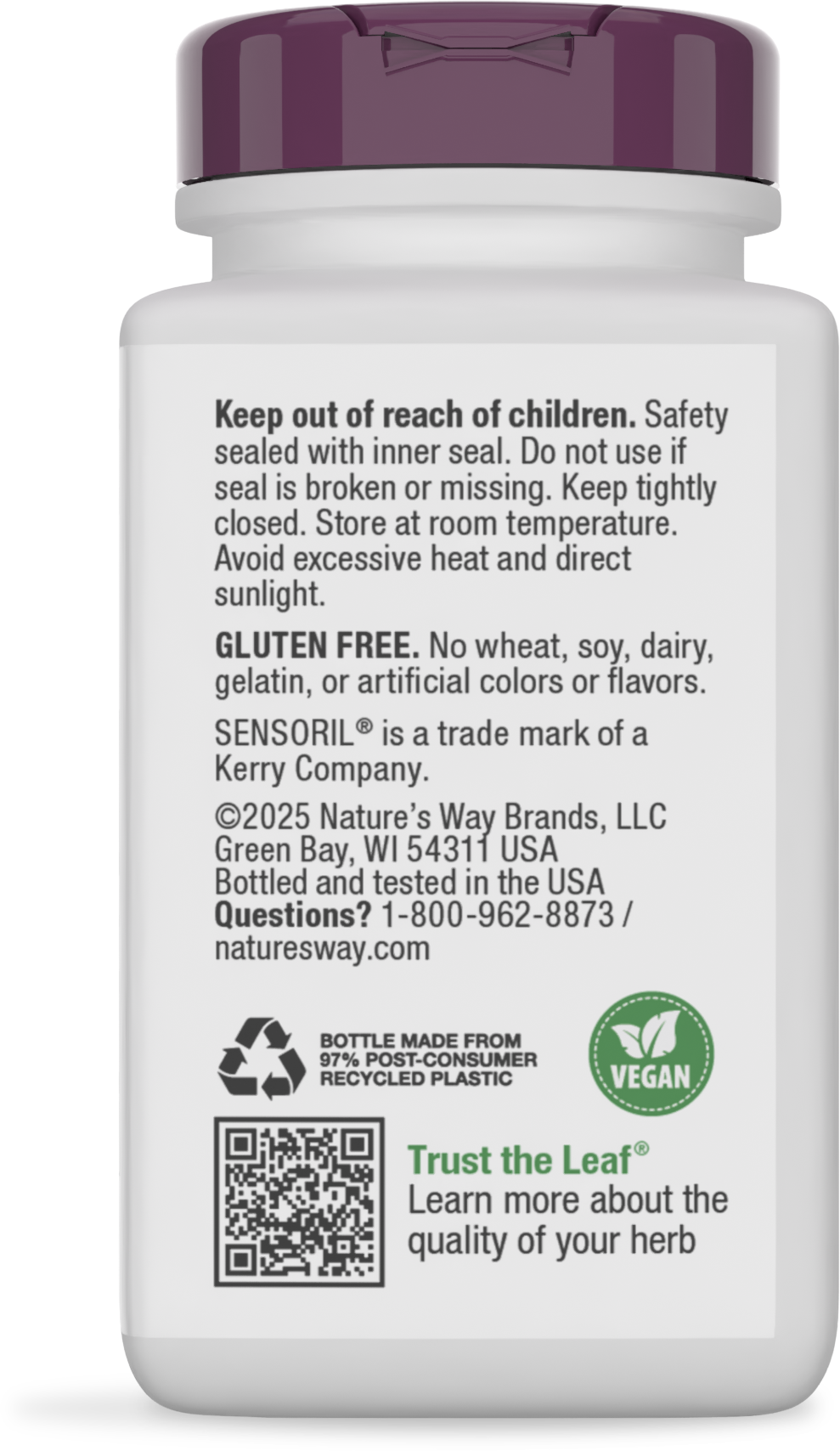 <{%MAIN4_15387%}>Nature's Way® | Ashwagandha - back of pack