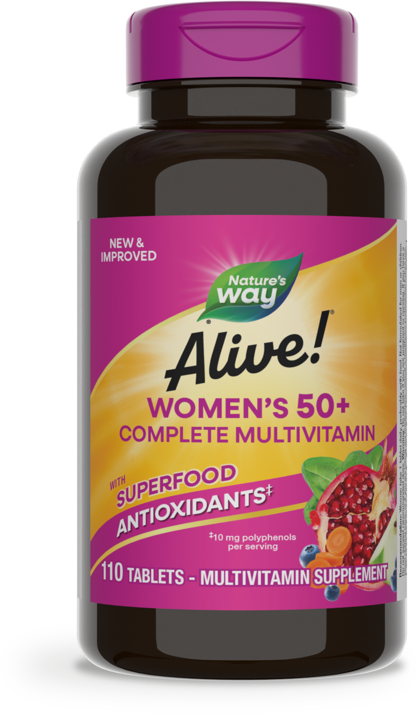 <{%PRIMARY_13901%}>Nature's Way® | Alive! Women's 50+ Complete Multivitamin, 110 tablets