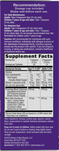 Nature's Way® | Sambucus Immune Elderberry Syrup - right side of pack Sku:6974