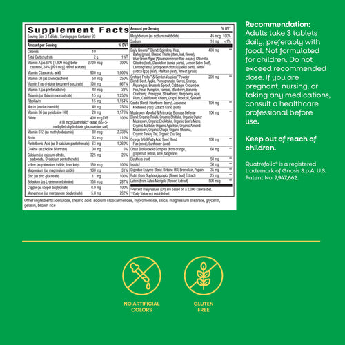 Nature's Way® | Alive!® Max3 Potency Adult Complete Multivitamin-No Added Iron Sku:14932