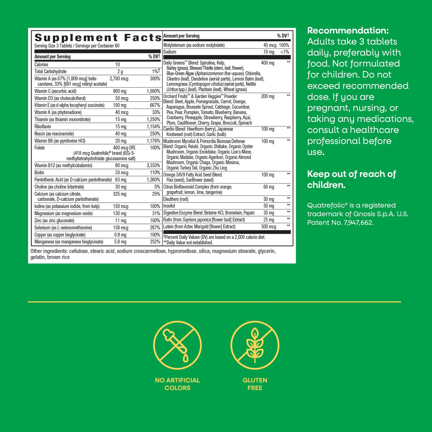 <{%MAIN5_14932%}>Nature's Way® | Alive!® Max3 Potency Adult Complete Multivitamin-No Added Iron