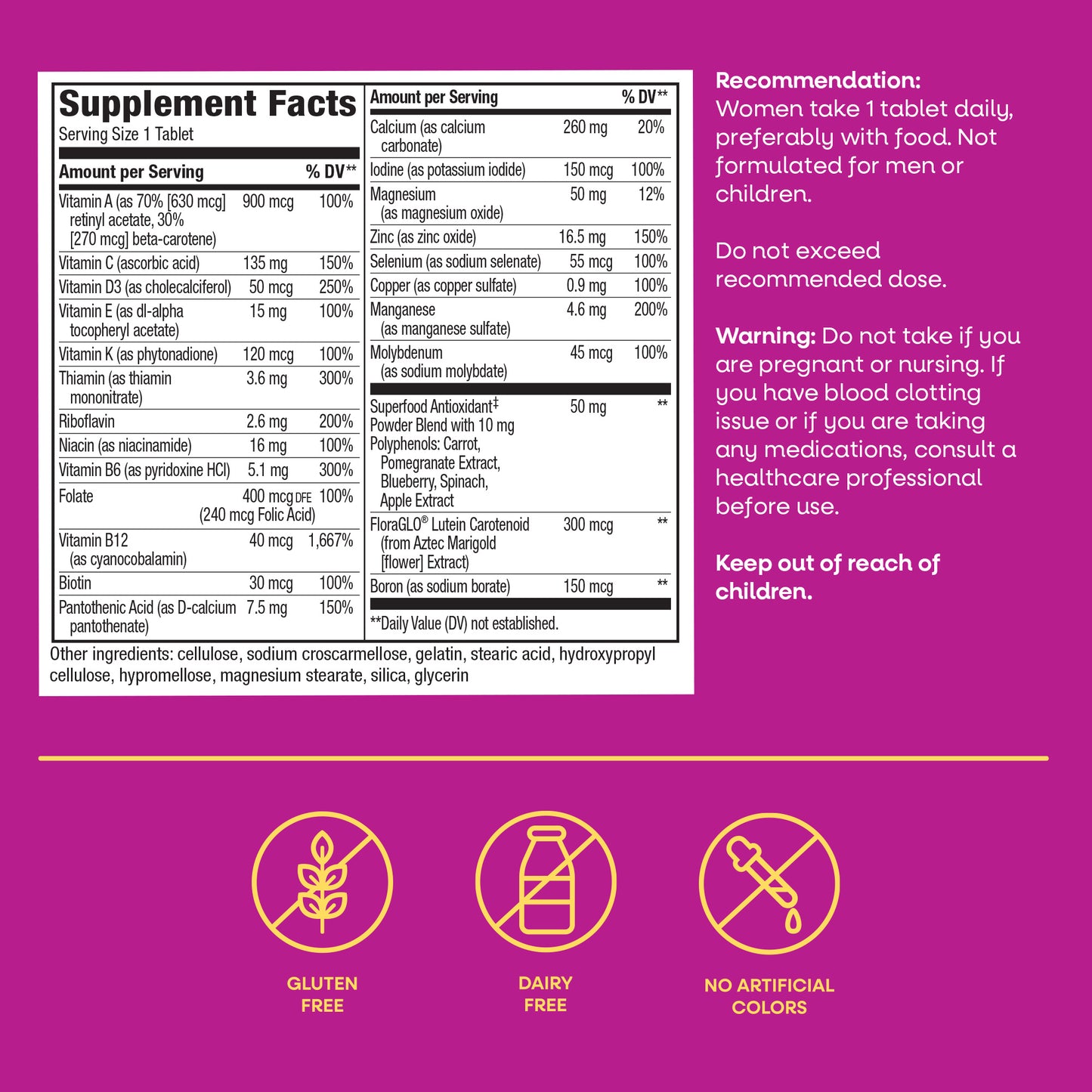 <{%MAIN13_13662%}>Nature's Way® | Alive!® Women's 50+ Complete Multivitamin