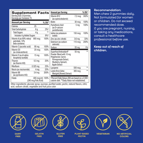 Nature's Way® | Alive!® Men's 50+ Gummy Multivitamin Sku:14067