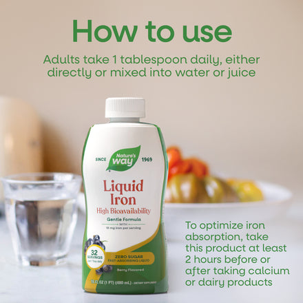 Liquid Iron Supplement Facts