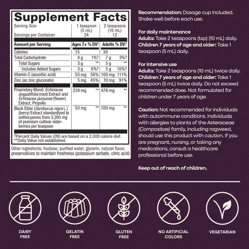 Nature's Way® | Sambucus Immune Elderberry Syrup Sku:6974