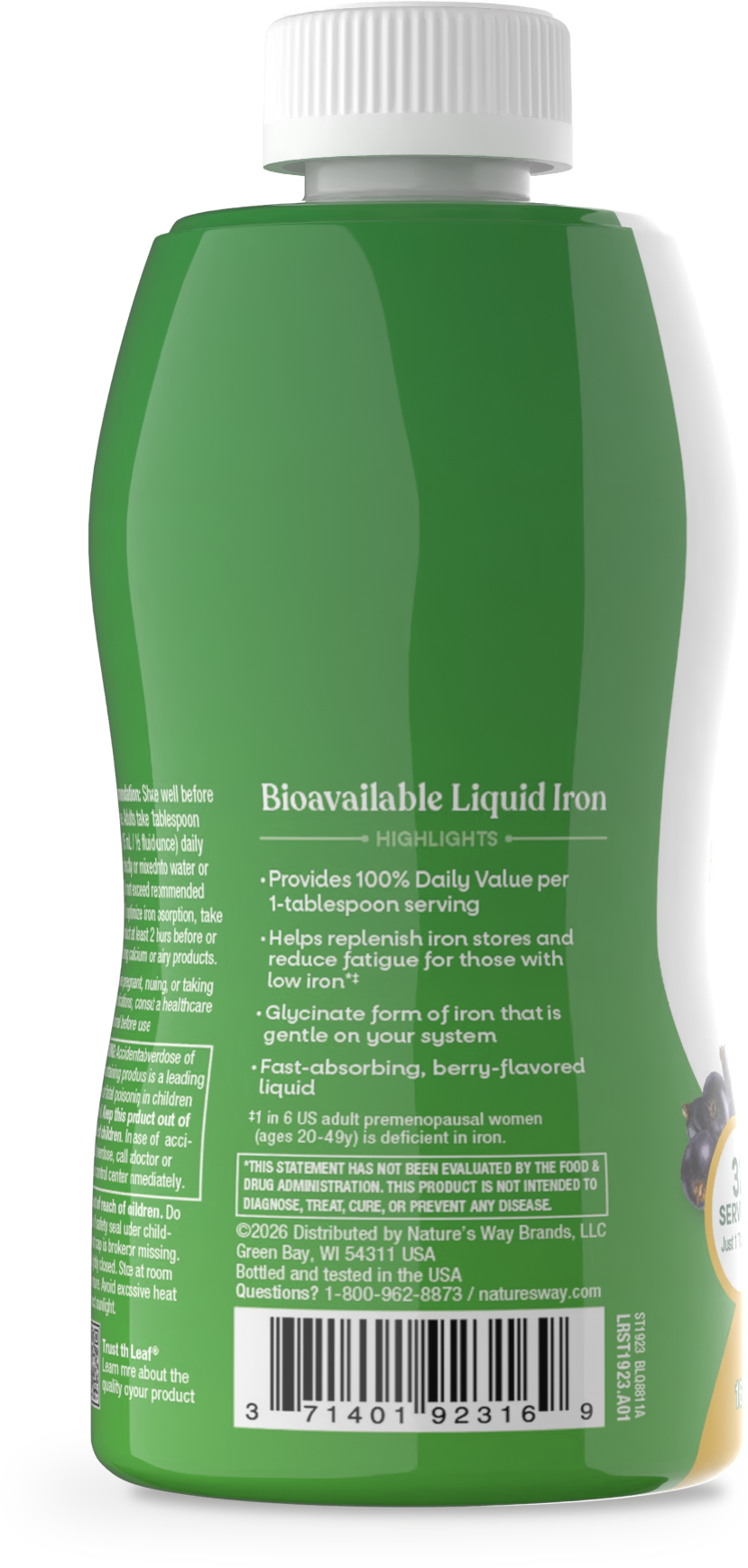 <{%MAIN9_ST1923%}>Nature's Way® | Liquid Iron - left side of pack