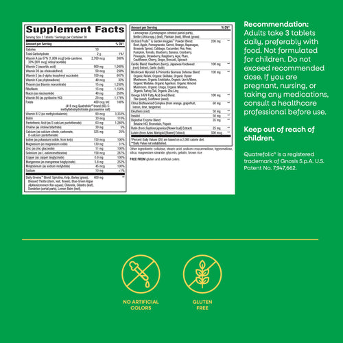 Nature's Way® | Alive!® Max3 Potency Adult Complete Multivitamin-No Added Iron Sku:14931