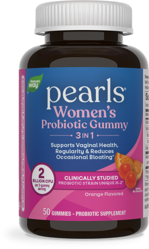 Nature's Way® | Pearls Women's Probiotic Gummy 3-in-1, 50 gummies, Orange Sku:14719