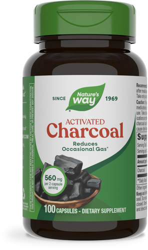 Nature's Way® | Activated Charcoal, 100 capsules Sku:2070
