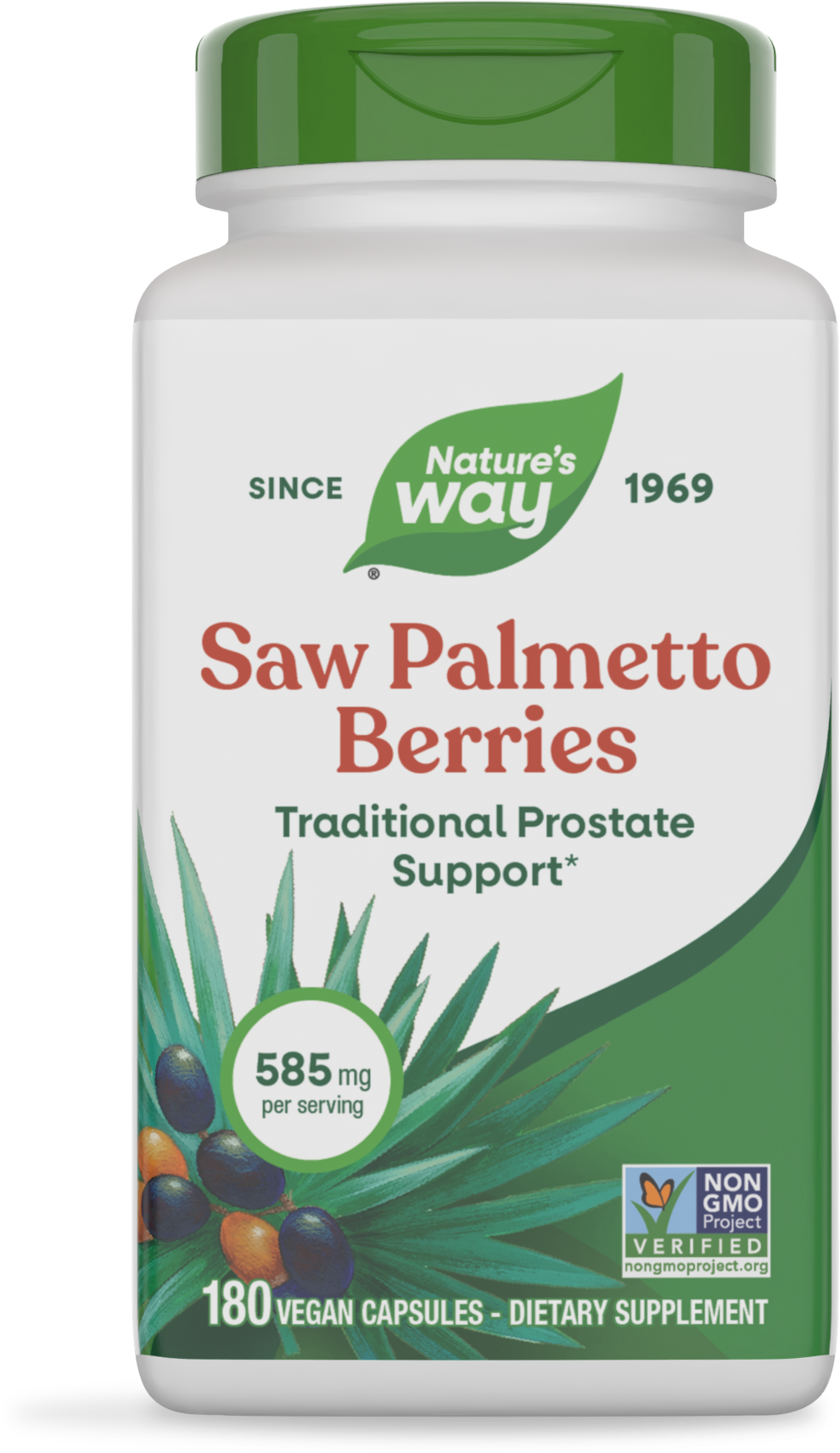 <{%PRIMARY_16758E%}>Nature's Way® | Saw Palmetto Berries, 180 capsules