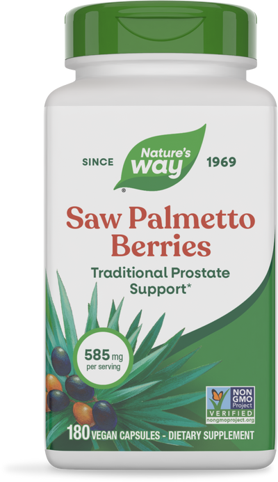<{%PRIMARY_16758E%}>Nature's Way® | Saw Palmetto Berries, 180 capsules