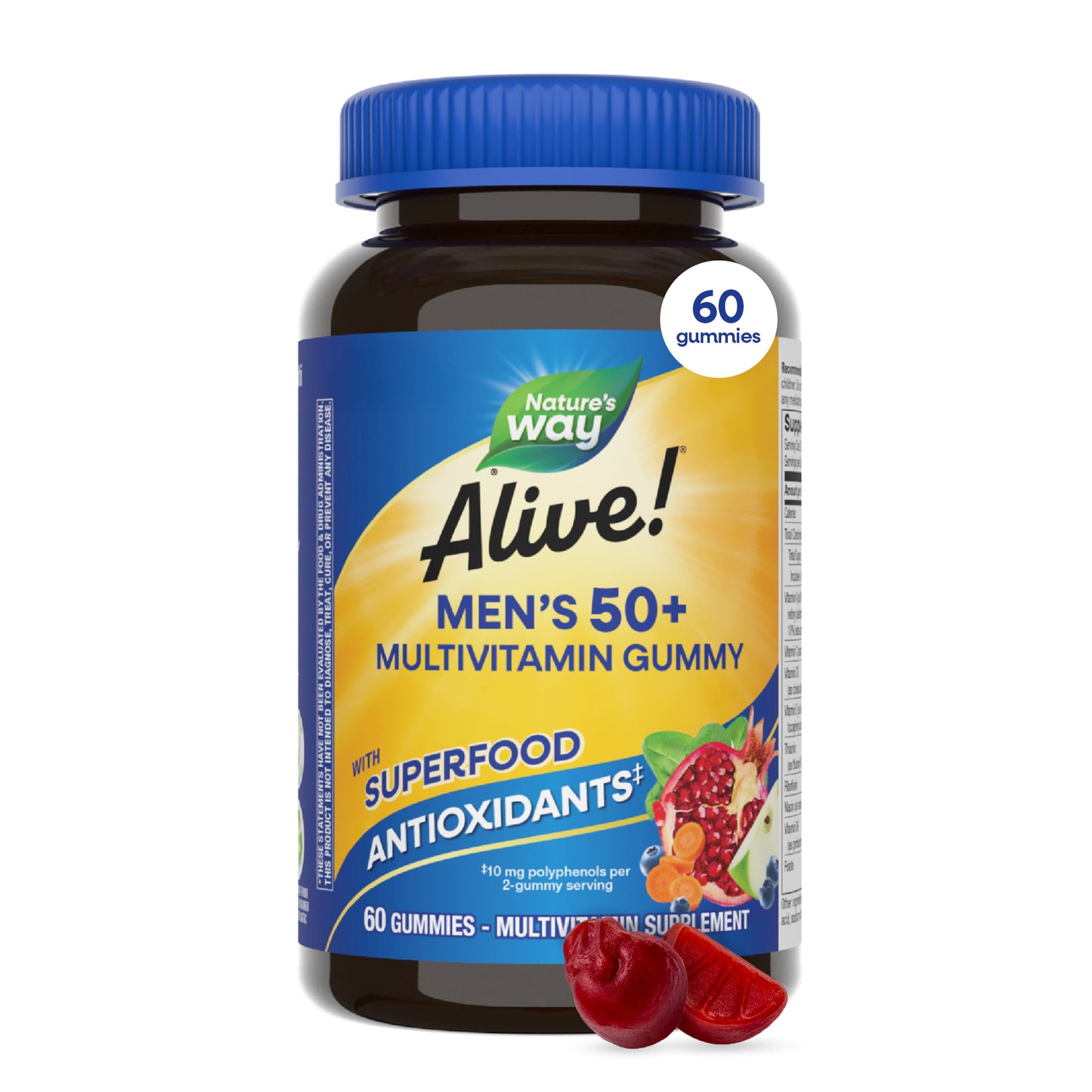 <{%MAIN20_15902%}>Nature's Way® | Alive! Men's 50+ Gummy Multivitamin