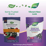<{%MAIN1_12709%}>Nature's Way® | Sambucus Vitamin C Lozenges - package updates old to new