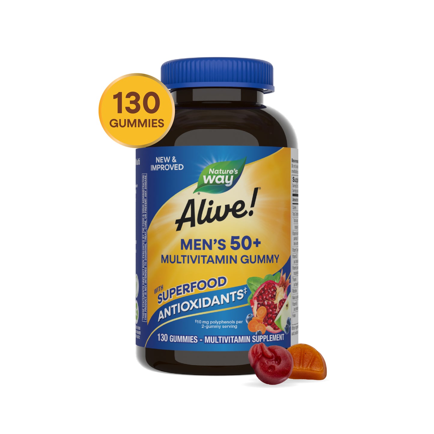 <{%MAIN14_15151%}>Nature's Way® | Alive! Men's 50+ Gummy Multivitamin