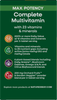 Nature's Way® | Alive! Max3 Potency Adult Complete Multivitamin - left side of pack Sku:14927