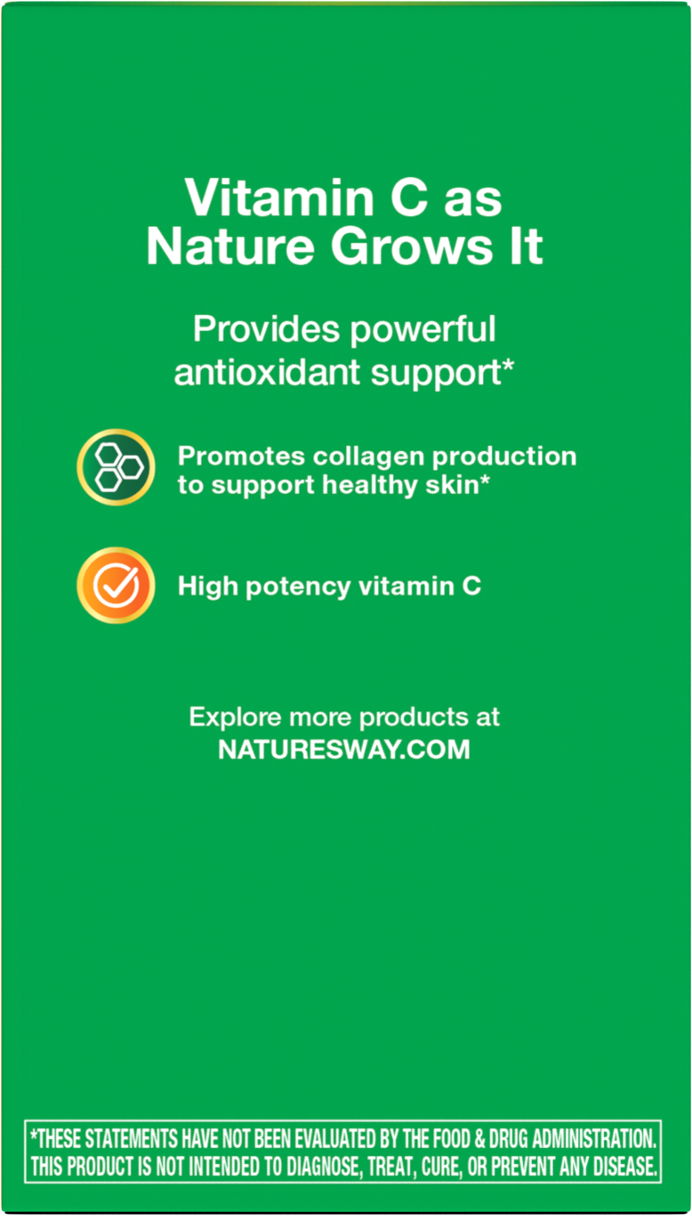 <{%MAIN4_15142%}>Nature's Way® | Alive! Vitamin C - back of pack