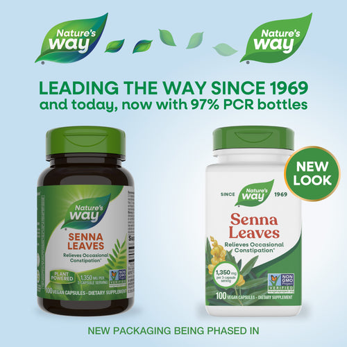 Nature's Way® | Senna Leaves - package updates old to new Sku:17000