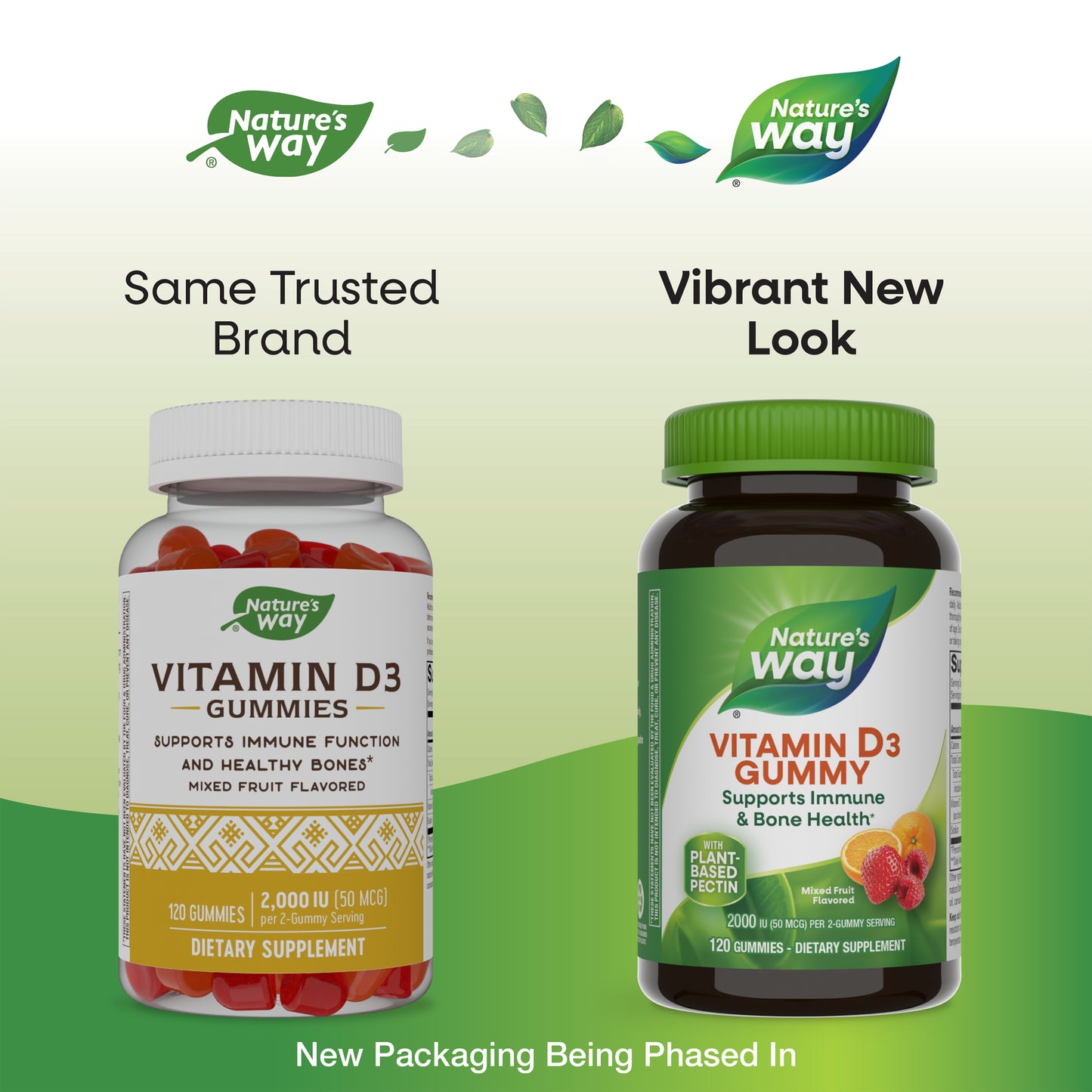 <{%MAIN1_13608%}>Nature's Way® | Vitamin D3 Gummies - package updates old to new